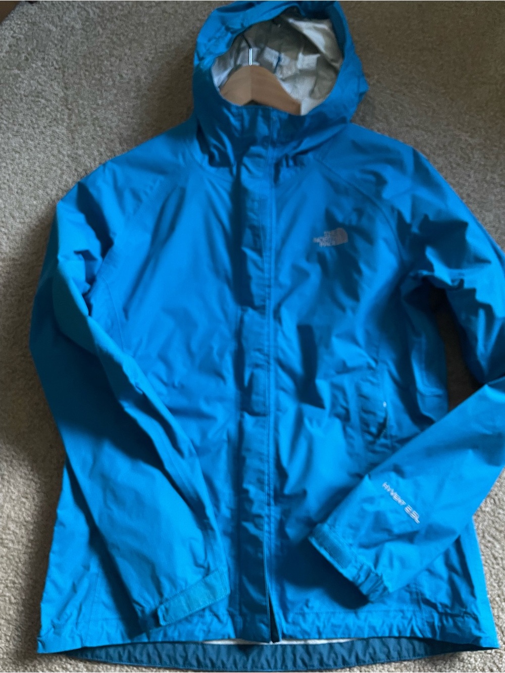 The North Face Blue Waterproof Hooded Jacket